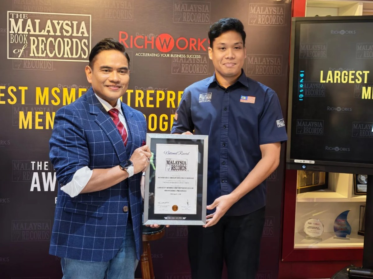 RichWorks Diiktiraf Malaysia Book of Records, Bimbing 4,302 Usahawan PMKS Jana Jualan RM15.1&nbsp;Bilion